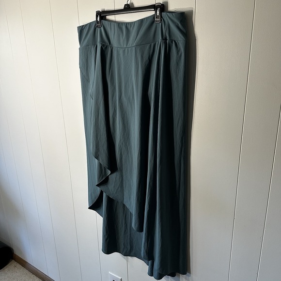 Halara Breezeful High Waisted High Low Ruffled 2-in-1 Midi Skirt As 3XL  Blue - Picture 10 of 16